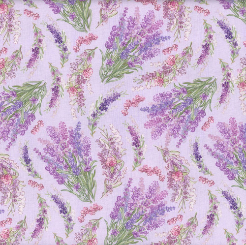 Lumin Fabrics White Owl Sweet Honey Bee Chad Barrett Lavender and Clover Purple Pink Green