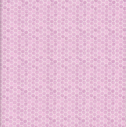 Lumin Fabrics White Owl Sweet Honey Bee Chad Barrett Honeycomb Texture Purple