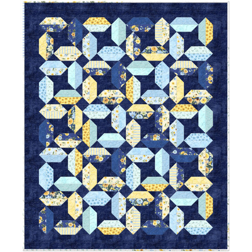 Wilmington Prints Fabrics Gentle Meadow Lola Molina Conundrum Quilt Kit