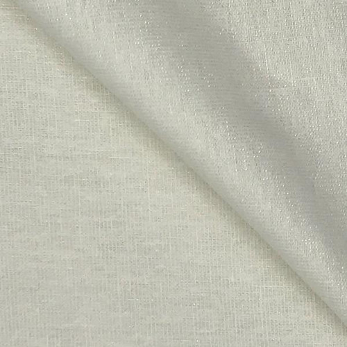 Robert Kaufman Essex Yarn Dyed Metallic Opal 50-Linen, 40-Cotton, 10-Lurex, light-colored fabric with a subtle shimmer and fine woven texture.