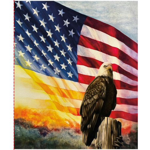 Riley Blake Fabrics American Honor 35 1/2" x 43 1/2" Eagle Panel