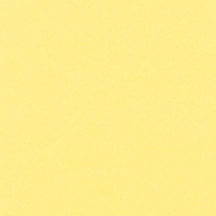 Robert Kaufman Kona Flannel Solid Bumble Bee, solid soft yellow flannel fabric for quilting and crafts.