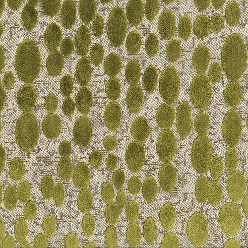 Hamilton Fabrics Finch Peridot Various Cut Velvet Dots