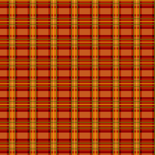 Timeless Treasures Fabrics Autumn Leaves Plaid Red