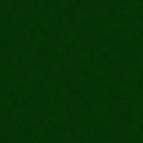 Timeless Treasures Fabrics Hunter Green Twirl Textured Dotty Spiral