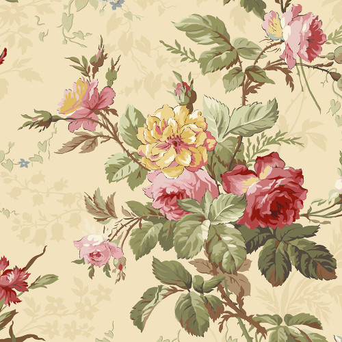 Marcus Fabrics Kathleen's Story Christine Schulte Large Floral Multi