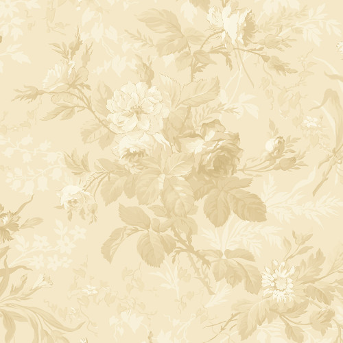 Marcus Fabrics Kathleen's Story Christine Schulte Monotone Floral Cream