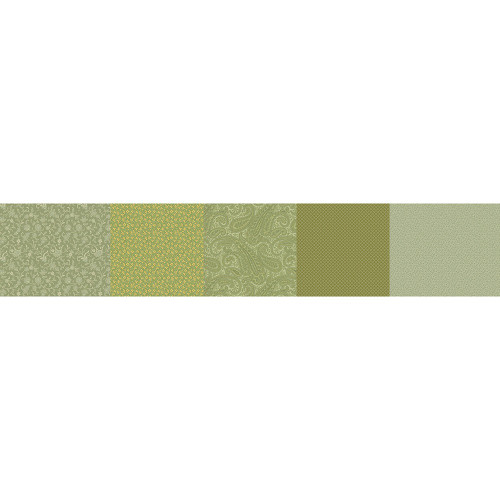 Marcus Fabrics Kathleen's Story Christine Schulte Strip-It 3 Green