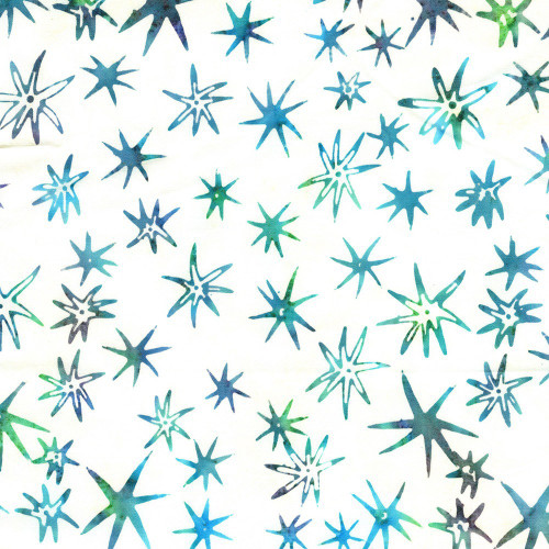 Lumin Fabrics Island Batik Under the Sea Sea Stars Neutral Cream
