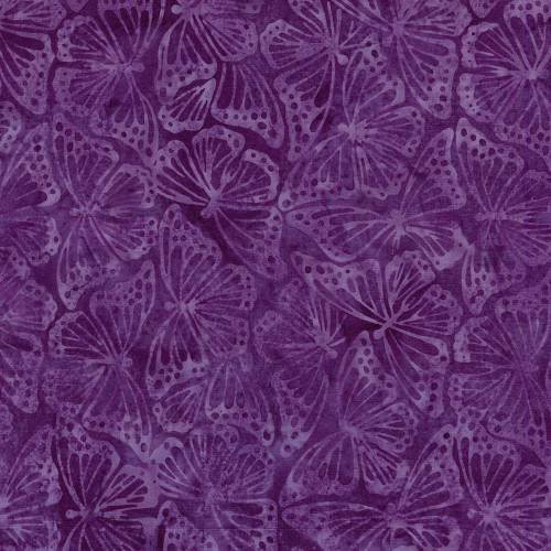 Lumin Fabrics Island Batik Butterfly Ballet Monarch Purple Jelly