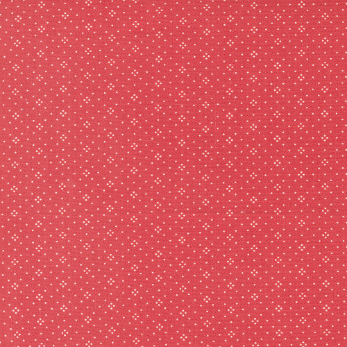 Moda Fabrics Eyelet Calico Basic Fig Tree Quilts Strawberry Red Pink