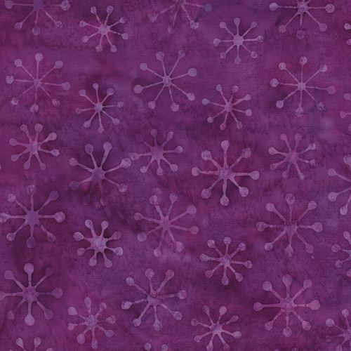 Lumin Fabrics Island Batik Garden Gate Sundial Purple Jelly