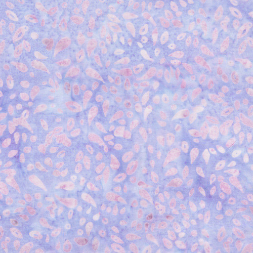 Lumin Fabrics Island Batik Garden Bloom Seeds and Dots Multi Purple Pink Iris