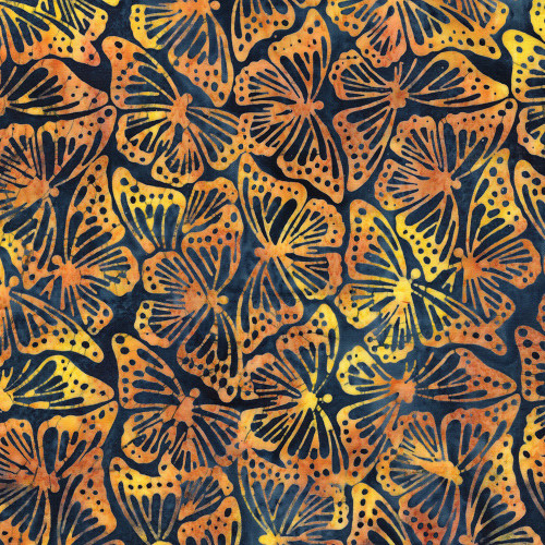 Lumin Fabrics Island Batik Radiant Wings Monarch Blue Cornflower