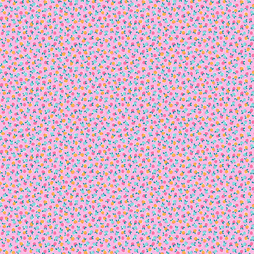 Riley Blake Fabrics Liberty Fabrics Gifts from the Garden Lasenby Cotton Pink Aqua Fruit Twist