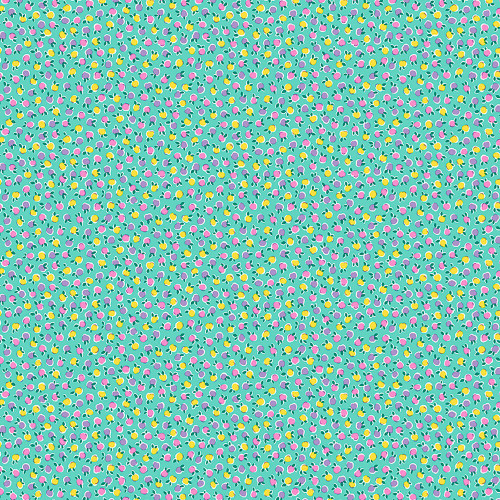 Riley Blake Fabrics Liberty Fabrics Gifts from the Garden Lasenby Cotton Aqua Purple Fruit Twist