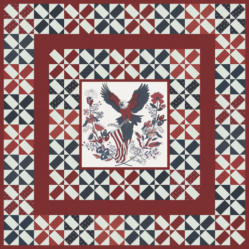 Moda Fabrics American Gatherings III by Primitive Gatherings American Eagle Quilt Kit