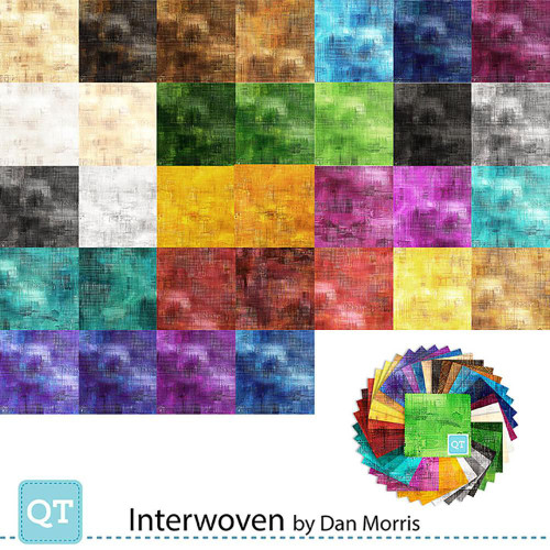 Quilting Treasures Fabrics Interwoven Dan Morris 2.5 inch Mini Charm Squares