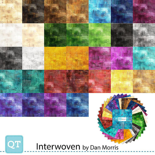 Quilting Treasures Fabrics Interwoven Dan Morris Layer Cake Ten Inch Squares
