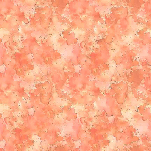 Quilting Treasures Fabrics Serenity Dan Morris Coral Pink Water Wash Texture