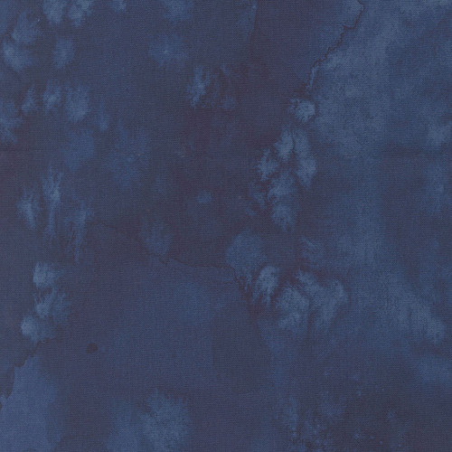 Moda Fabrics Soulstice Create Joy Project Flow Watercolor Texture Night Blue