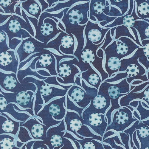 Moda Fabrics Soulstice Create Joy Project Lil Sprout Watercolor Texture Navy Blue