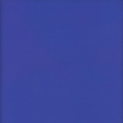 Lumin Fabrics White Owl Textiles Fundamentals Gesso Royal Blue, blue fabric with a smooth texture.