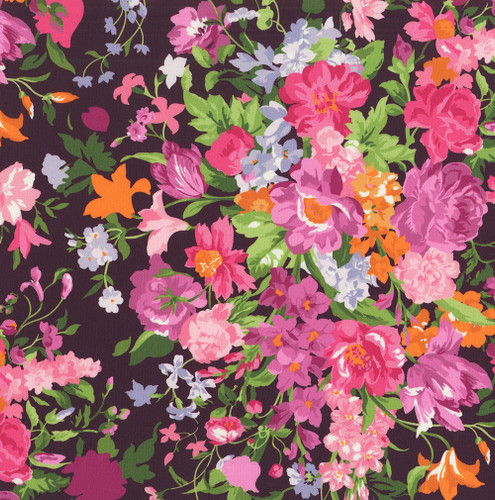 Liberty Fabrics Netflix Bridgerton Bouquet Carnival Floral Bouquet Tana Lawn Pink Rouge Lilac