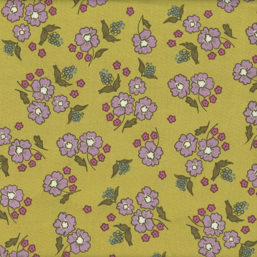 Andover Fabrics Celestial Garden by Alexandra Bordallo Stellar Blooms Vintage Green