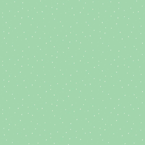 Andover Fabrics Celestial Garden by Alexandra Bordallo Starlit Sky Teal, fabric with a teal background and small white star pattern.