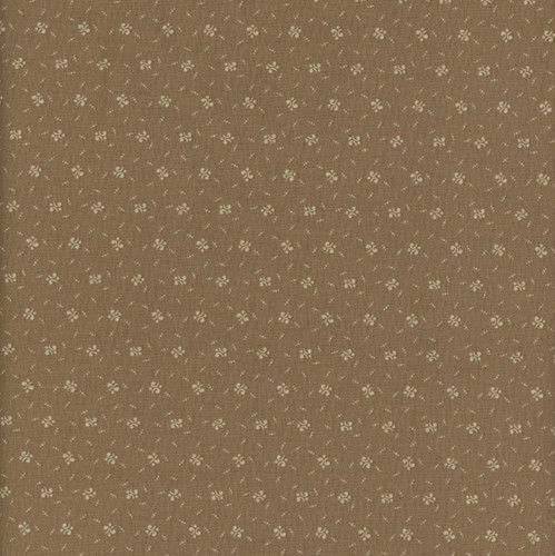 Andover Fabrics Forest Glen by Renee Nanneman Alpine Lichen Green, fabric with a small, delicate floral and leaf pattern in lichen green color.
