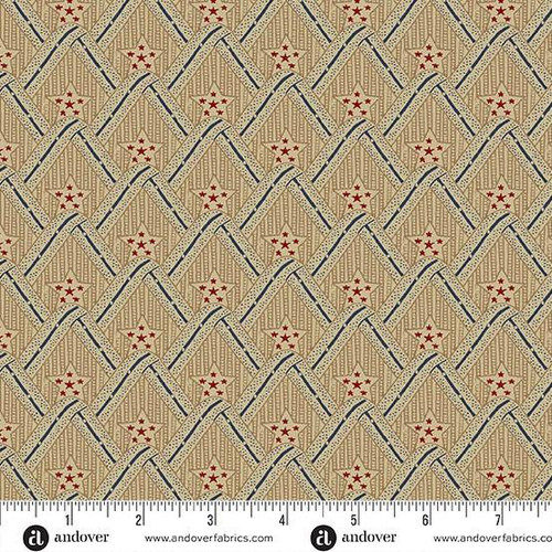 Andover Fabrics Fredericksburg Revisited by Jo Morton Bunting Parchment