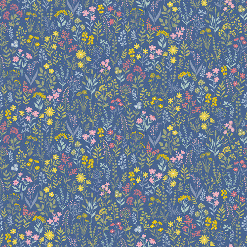 Andover Fabrics Petite Fleur by Makower UK Meadow Blue