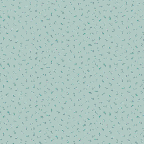 Andover Fabrics Petite Fleur by Makower UK Sprig Teal