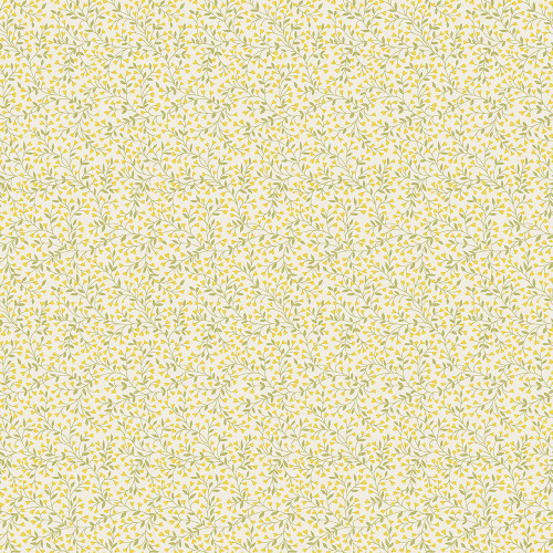 Andover Fabrics Petite Fleur by Makower UK Vine Yellow
