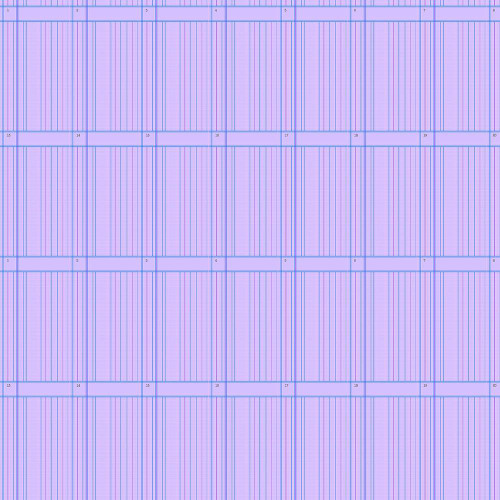 Andover Fabrics Sun Print 2026 Ledger Violet, fabric print featuring vertical lines and stripe patterns in shades of violet, blue, and purple.