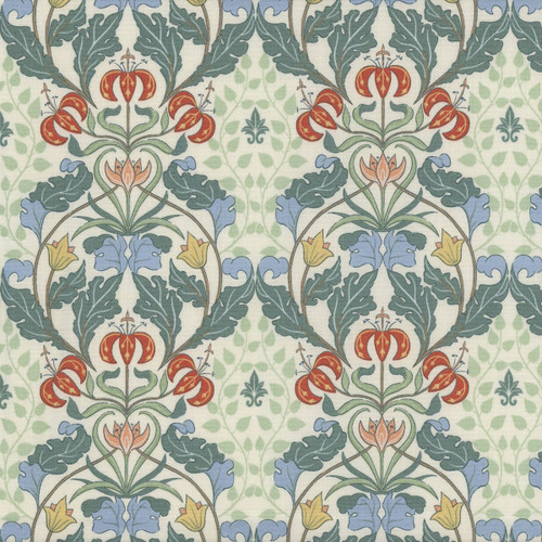 Riley Blake Fabrics Ambleside Cream Arts and Crafts Trellis Tapestry