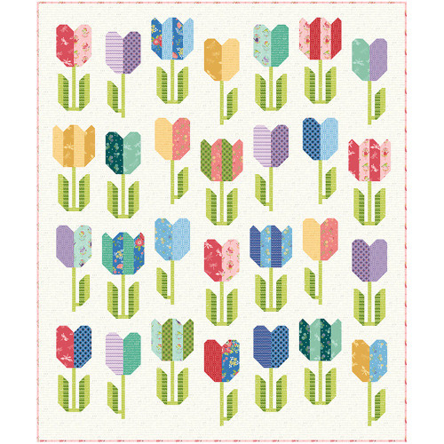 Riley Blake Fabrics Awakening Cherry Blossoms Quilting Spring Awakening Quilt Pattern