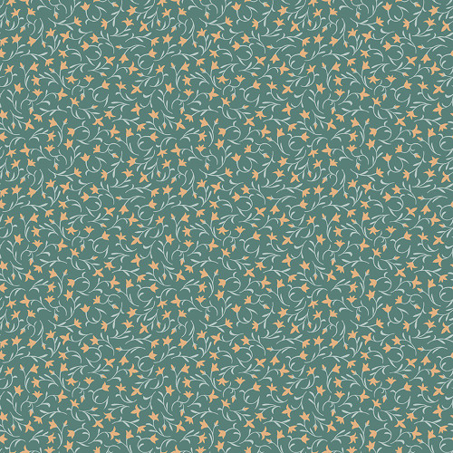 Riley Blake Fabrics Ambleside Lily Flower Toss Teal Blue Green