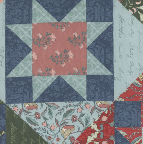 Riley Blake Fabrics Ambleside William Morris Star Cheater Quilt Print