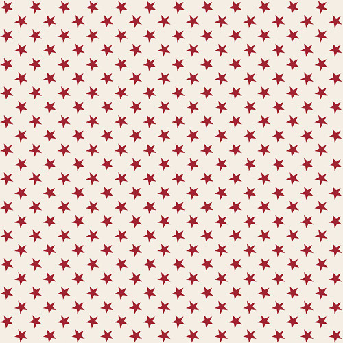 Riley Blake Fabrics Independence Flag Stars Cream Red