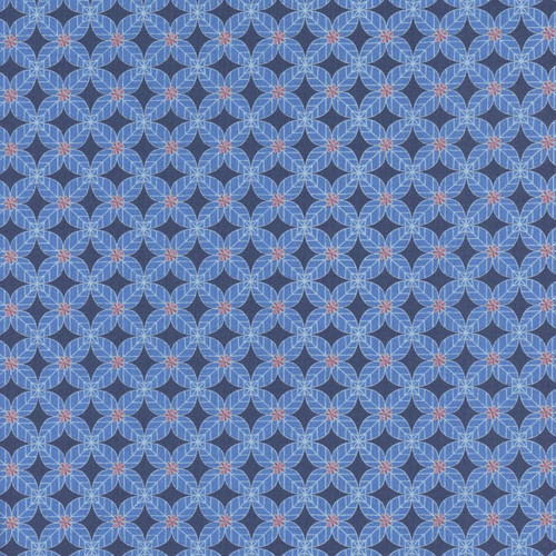Riley Blake Fabrics Awakening Petals Tile Trellis Blue