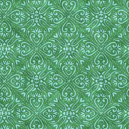 Quilting Treasures Fabrics Creepin It Real Dan Morris Haunted Mansion Tile Green