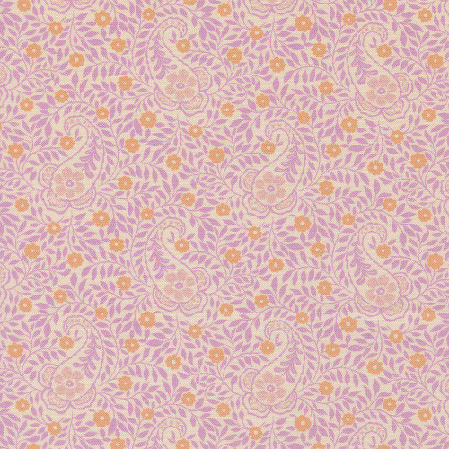 Moda Fabrics Cannon Beach Crystal Manning Sweet Pea Purple Aberdeen Floral Paisley