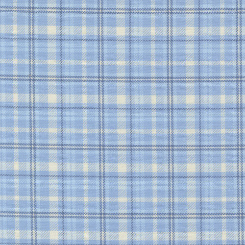 Moda Fabrics Cannon Beach Crystal Manning Sky Blue Beach Shirt Plaid