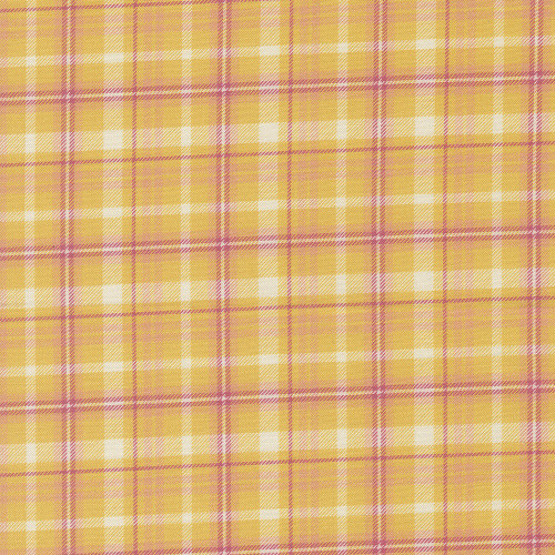 Moda Fabrics Cannon Beach Crystal Manning Sunshine Yellow Beach Shirt Plaid