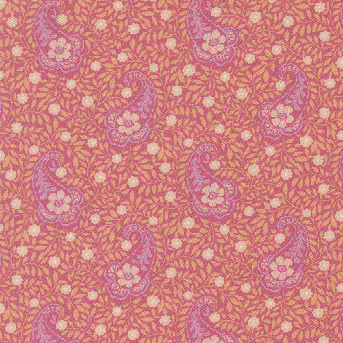 Moda Fabrics Cannon Beach Crystal Manning Chrysanthemum Pink Aberdeen Floral Paisley