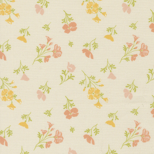 Moda Fabrics Cannon Beach Crystal Manning Cream Astoria Florals