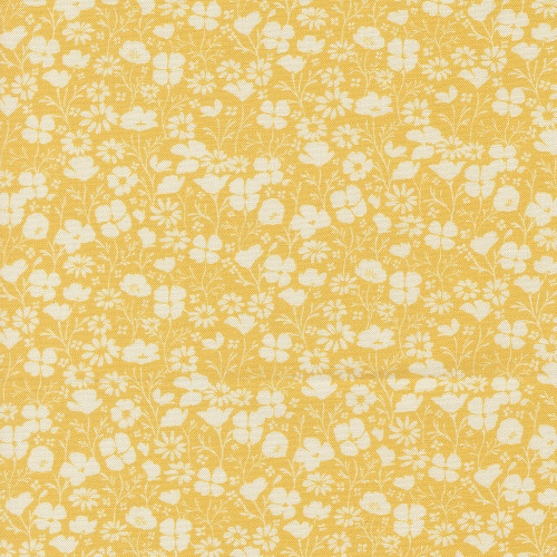 Moda Fabrics Cannon Beach Crystal Manning Sunshine Yellow Poppy Field Florals
