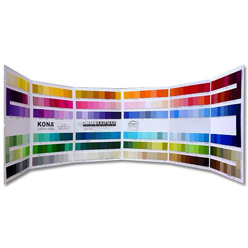 Robert Kaufman Kona Cotton Color Card. �Over 365 fabric swatches.